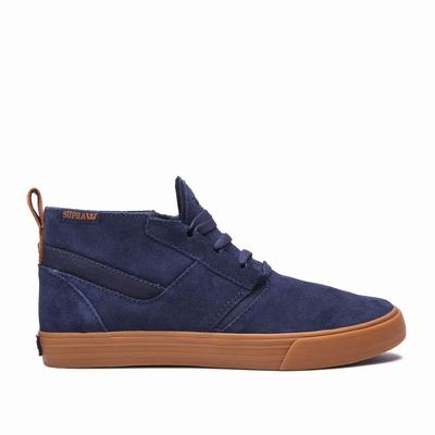 Női Supra KENSINGTON Deszkás Cipő HU283106 Sötétkék/Barna